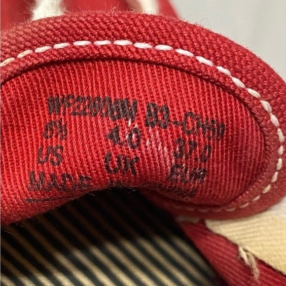 Keds Original Red Mule Slid Slip On Canvas Lace Up Shoe WF22606M Women 6.5 - Picture 10 of 10